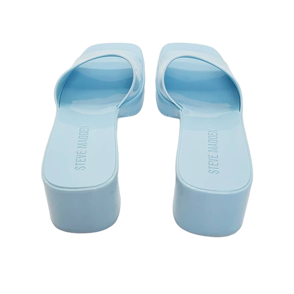 Steve Madden Platform Heels Chunky Sandals Jelly Square Toe Women's 7M - Picture 7 of 9